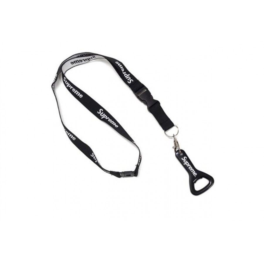 Supreme 14ss Bottle Opener Lanyard (Black)