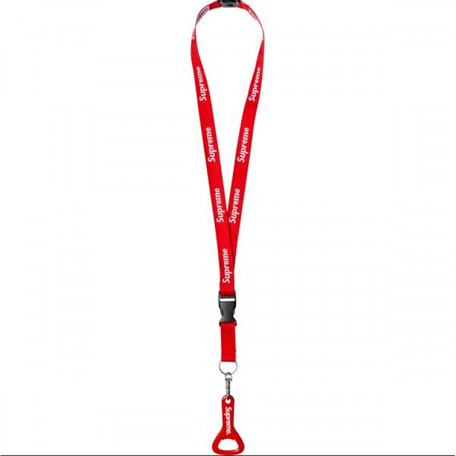 Supreme 14ss Bottle Opener Lanyard (Red)