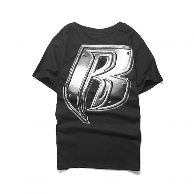 Supreme Big Letter R Plain T-shirt (Black)