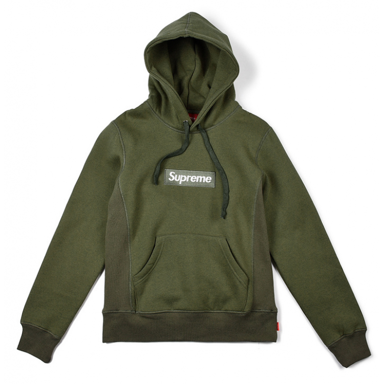 Supreme Box Logo Hoodie (Army Green)