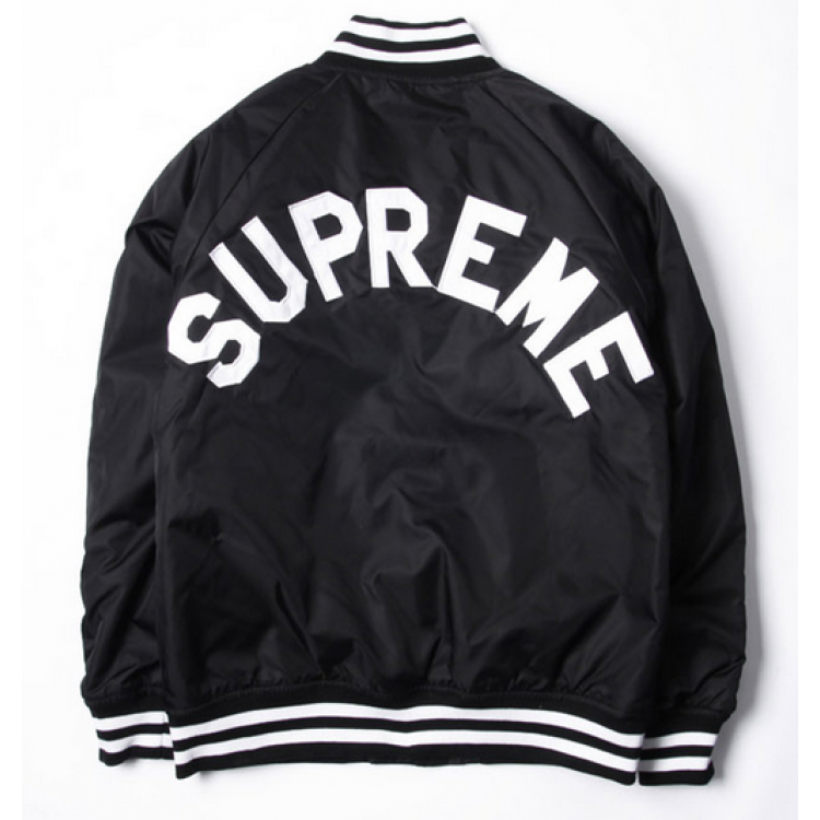 supreme varsity jacket black