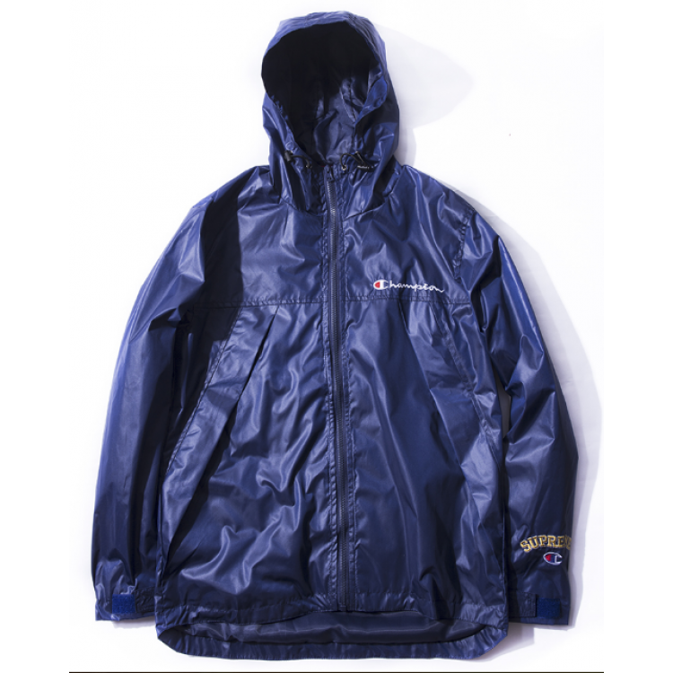 supreme windbreaker blue