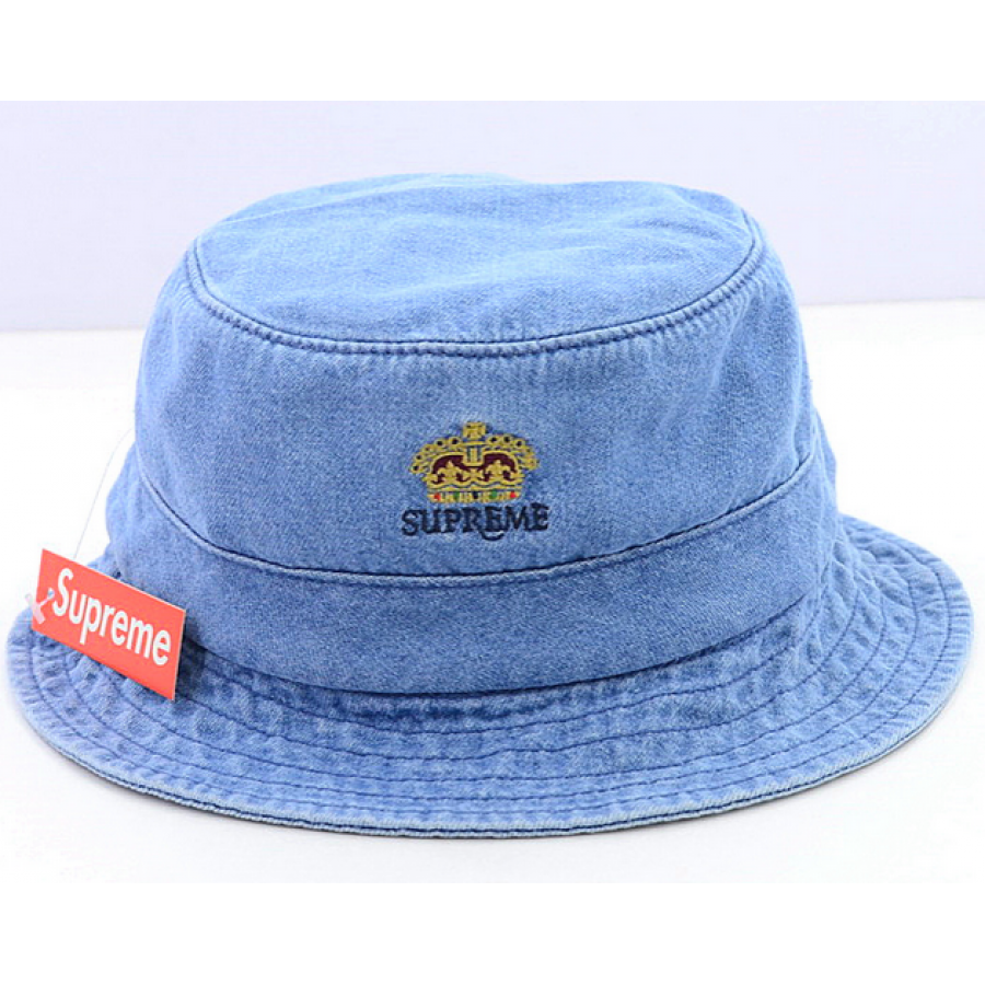 Supreme Denim Crusher Trooper Bucket Hat (Light/Blue)