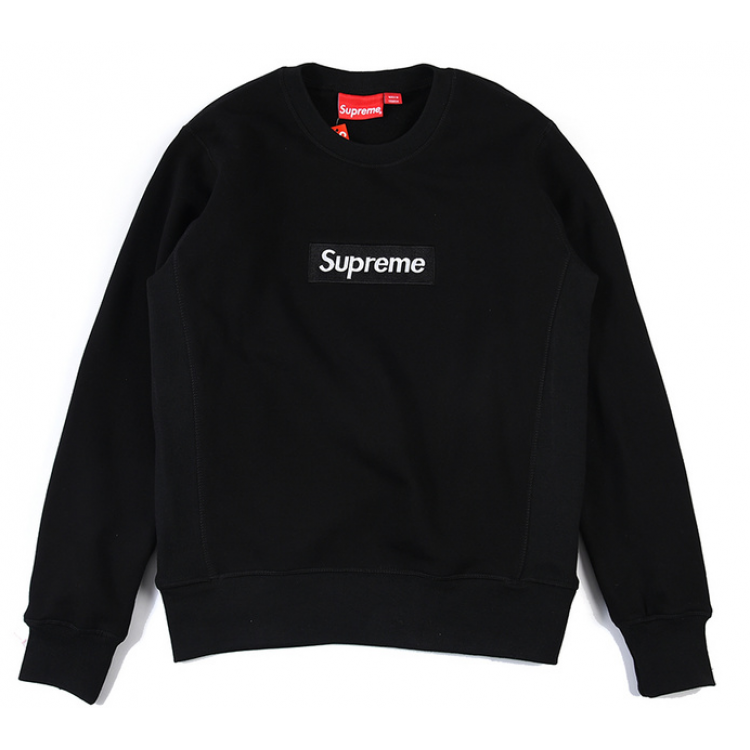 Supreme Embroided Logo Sweater (Black)