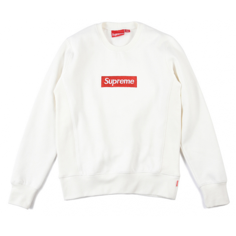 Supreme Embroided Logo Sweater (White)