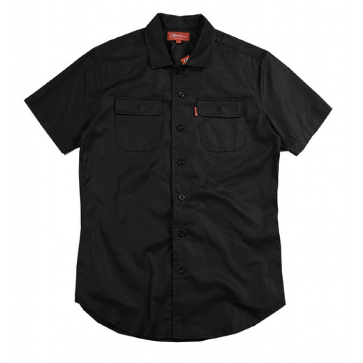 Supreme Misfits Button Up Two Pocket Short Sleeve Shirt (Black)