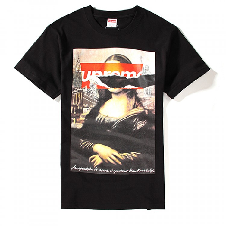 Supreme Monaliza Streets of New York T-Shirt (Black)
