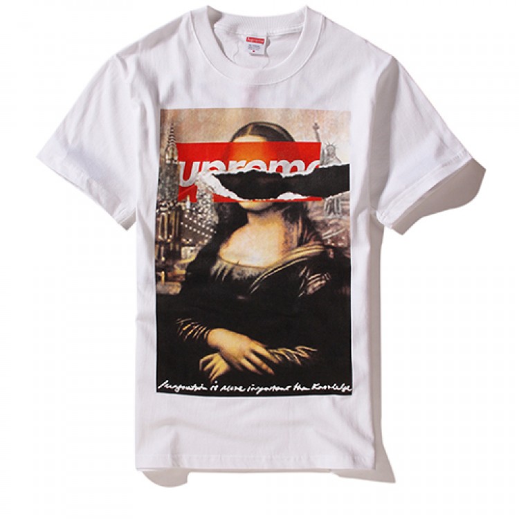 Supreme Monaliza Streets of New York T-Shirt (White)