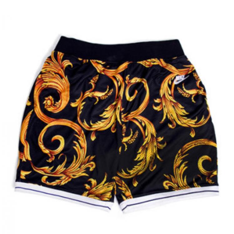 Supreme NK Royal Flora Shorts (Black/Gold)