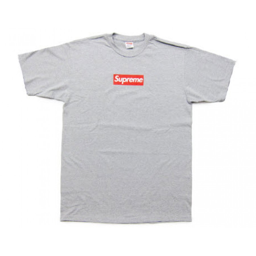Supreme NYC Box Logo T-Shirt (Gray)
