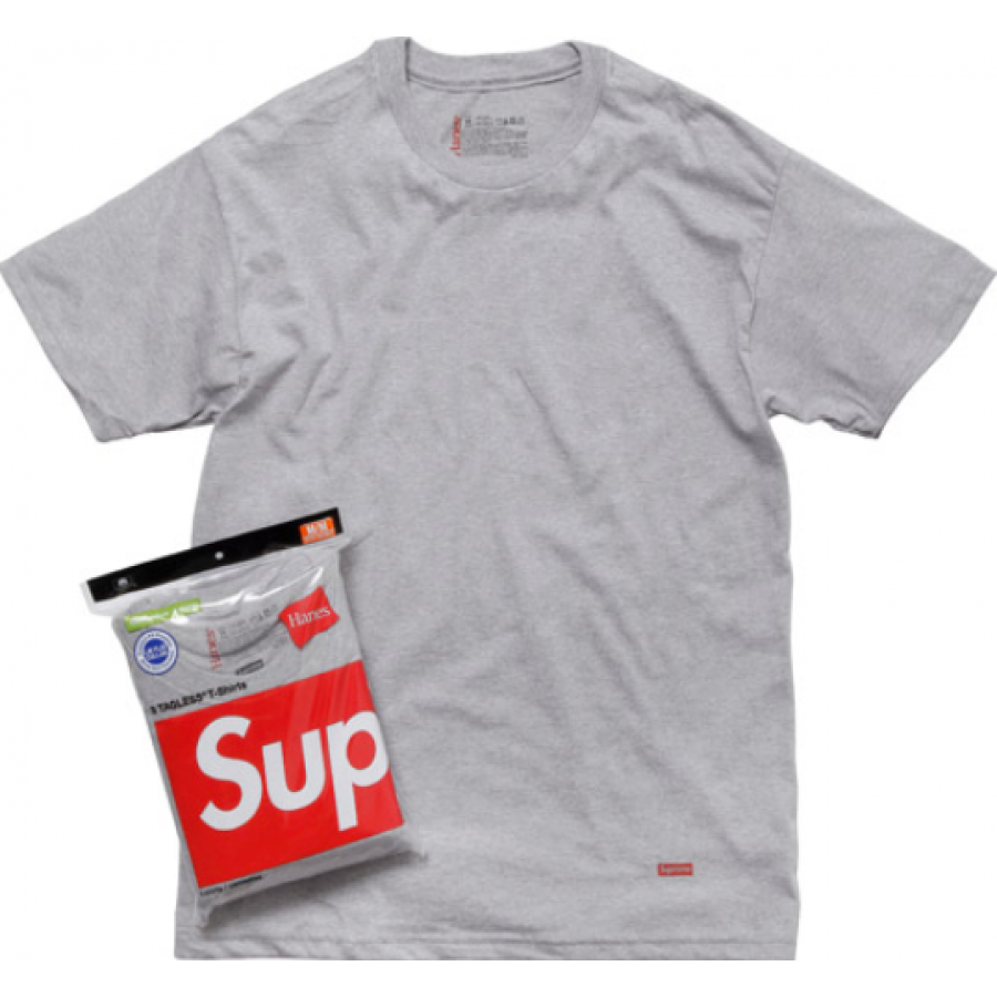 Supreme "NYC Hanes" T-shirt (Gray)