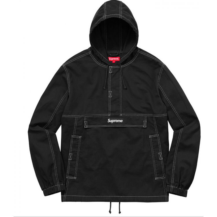 Supreme Plain Hooded Jacket (Black) Supreme Plain Hooded Jacket (Black)