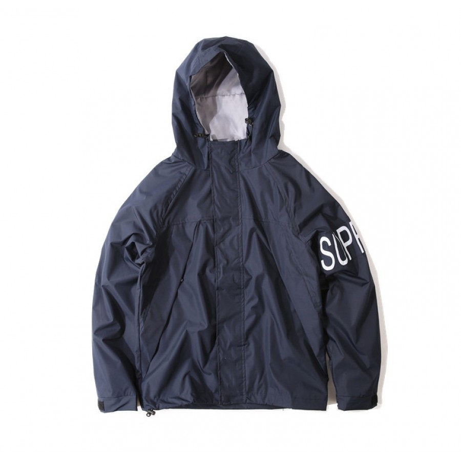 Supreme Print Sleeve Wind Jacket (Navy)