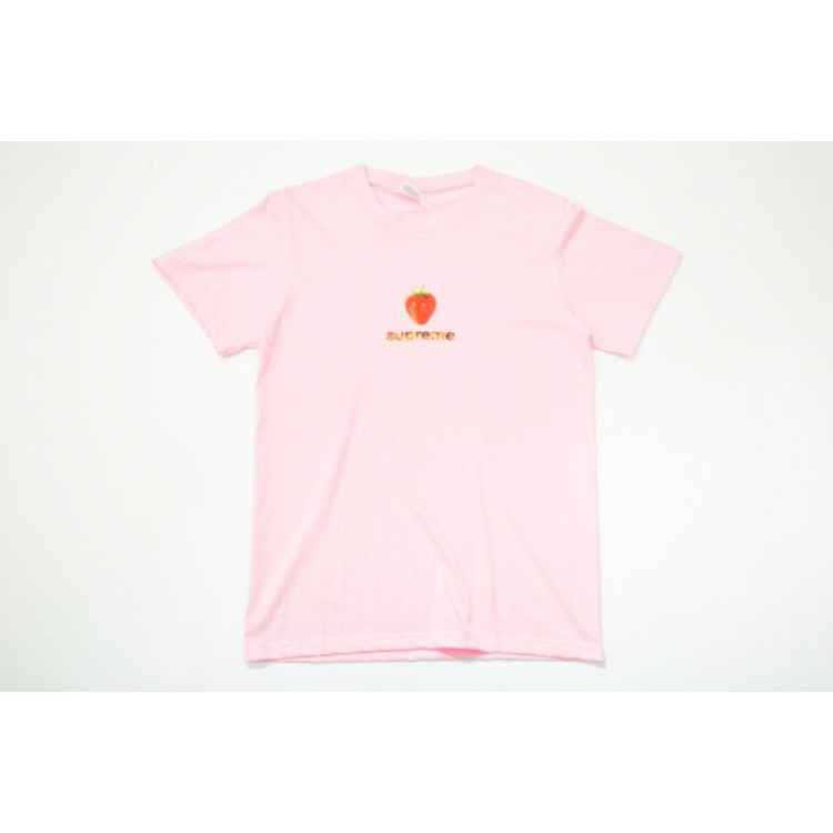 Supreme Strawberry Flame T-Shirt (Pink)