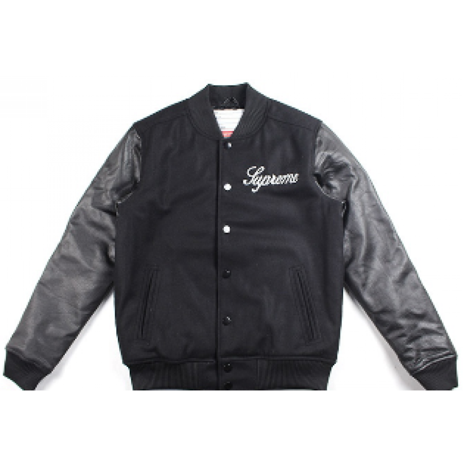 Supreme Team Baseball Jacket (Black)