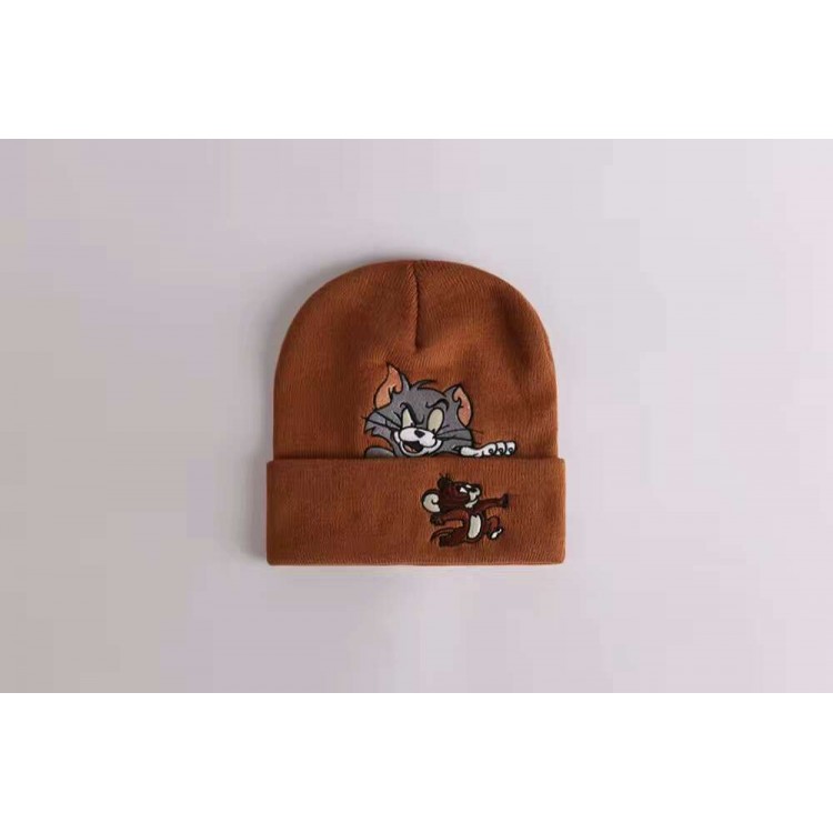 Supreme Tom Jerry Ribbed Beanie (Brown)
