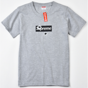 Supreme Bullet Hole T-shirt (Gray)