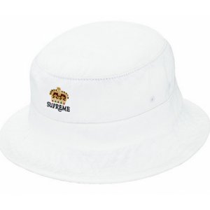 Supreme Denim Crusher Trooper Bucket Hat (White)