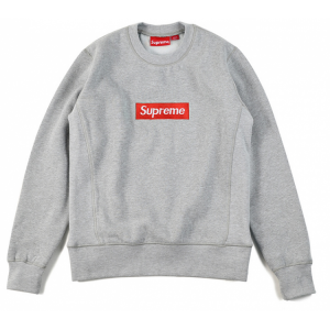 Supreme Embroided Logo Sweater (Gray)