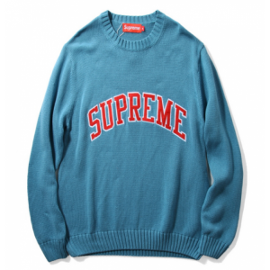Supreme Label Knit Sweater (Blue)