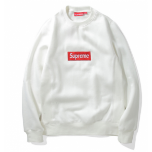 Supreme Label Sweater (White)