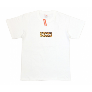 Supreme Leopard Box Logo T-Shirt (White)