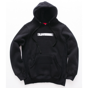 Supreme Motion Logo Hooded Sweater (Black)