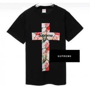 Supreme NYC Floral Cross T-shirt (Black)