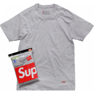 Supreme NYC Hanes Blank T-shirt (Gray)