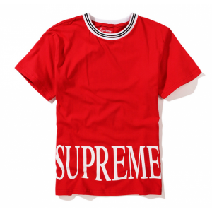 Supreme NYC Roman Logo T-Shirt (Red)