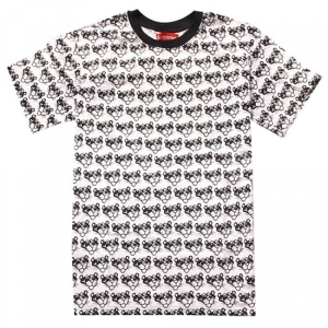 Supreme Pink Panther Pattern T-Shirt (White/Black)
