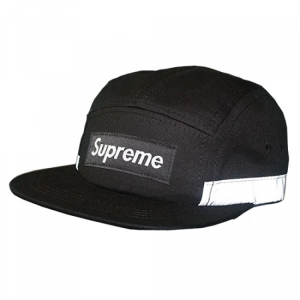 Supreme Plain Stripe Hat (Black/White)