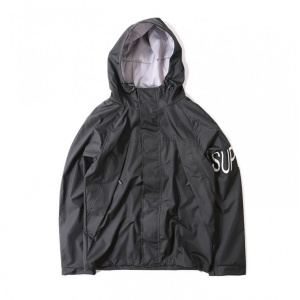 Supreme Print Sleeve Wind Jacket (Black)