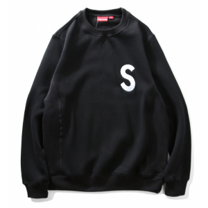 Supreme S Crewneck Sweater (Black)
