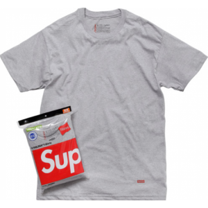 Supreme "NYC Hanes" T-shirt (Gray)