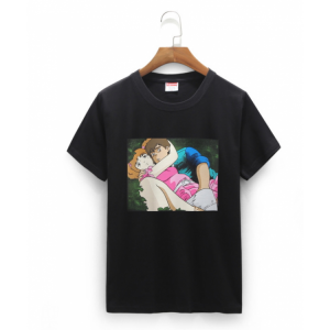 Supreme Anime Crewneck T-Shirt (Black)