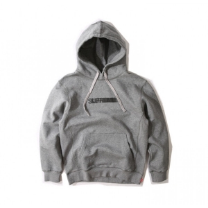 Supreme 16SS Motion Logo Pouch Hoodie (Grey)