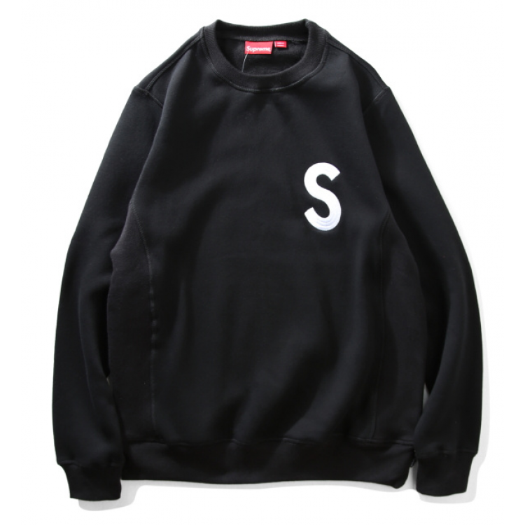 Supreme S Crewneck Sweater (Black)